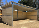 12'D x 26'W Tongue & Groove 3-Sided Shelter