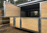 New! 12'W x 8'H Tongue & Groove Modular Wall With Dutch Gate