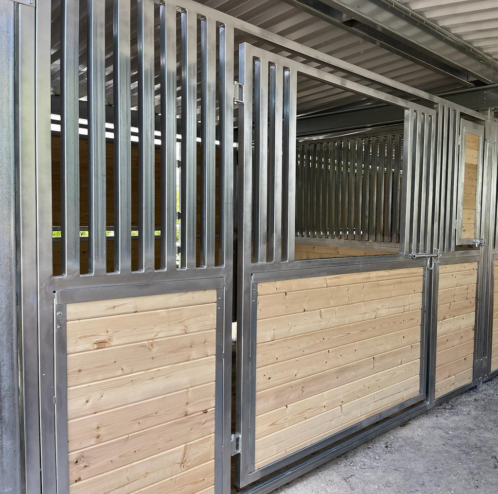 12'W x 8'H Tongue & Groove Modular Wall W/ Gate