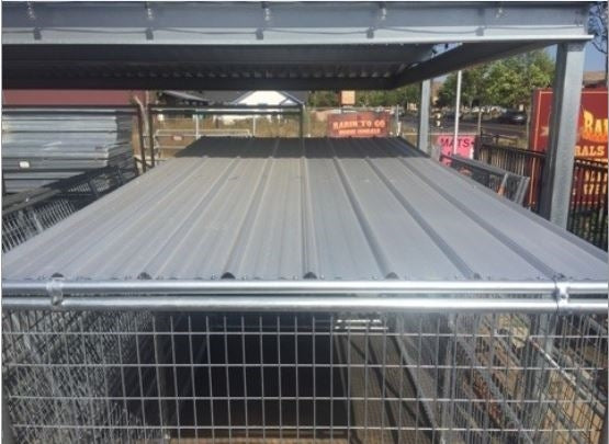12'L x 6'W Dog Kennel Solid Roof Panel