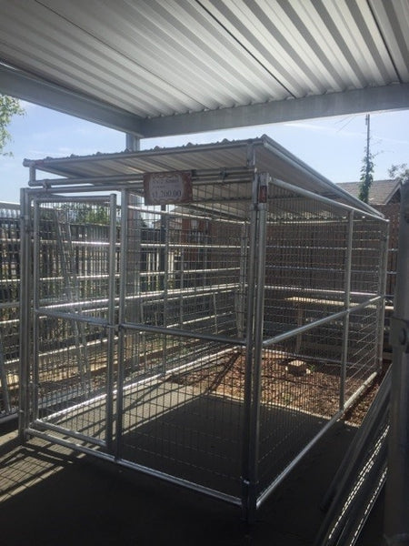 Metal Roof 6x12 Dog Kennel Panels Dog Kennel 6'W X 12'L X 6'H