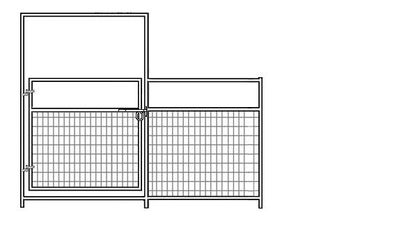 8'W x 4'H Livestock Gate Panel 1-5/8