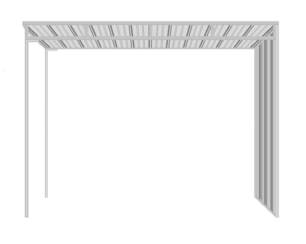 8'D x 12'L 1-Sided Shelter (Side Panel)