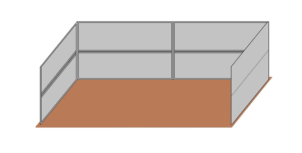12'D x 24'L Wind Break Solid Wall Kit