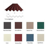 12'D x 24'L Solid Steel Modular Wall Stall W/ 12' x 26' Free-Standing Cover W/ Color Roof & Trim