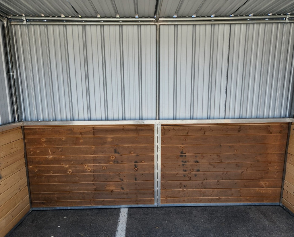 8'H x 12'W Horse Shelter Wall W/ T&G Wood