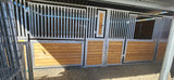 DISPLAY ONLY - Tongue & Groove Box Stalls - Two Attached 12 x 12 Stalls