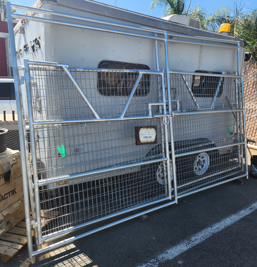 SALE!!  12'W x 6'H Welded Wire Corral Panel w/ Yolk Gate 4-Rail 1-5/8 ONLY 2 AVAILABLE