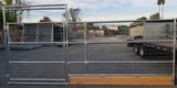 16'W x 6'H 4-Rail 1-7/8 Welded Wire Corral Panel With Gate W/ Wood-Base