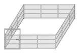 24'W x 24'D Welded Wire Complete Corral 4-Rail 1-7/8