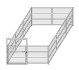 12'W x 24'D Complete Welded Wire Corral 4-Rail 1-7/8