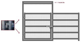 12'W x 6'H Corral Gate Welded Wire Panel 5-Rail 1-5/8