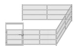 16'W x 16'D Welded Wire Corral 4-Rail 1-7/8 Add-On