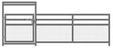 24'W x 5'H 4-Rail 1-5/8 Mare and Foal Welded Wire Gate Panel
