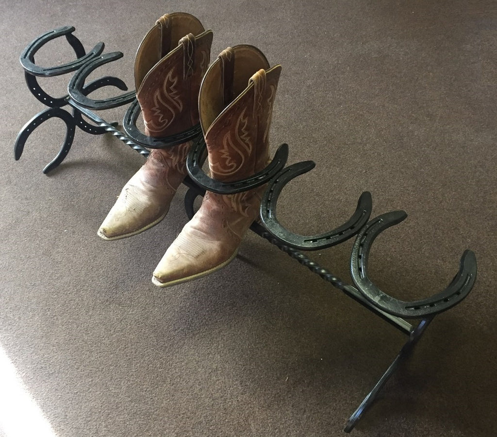 Horse Shoe Boot Rack