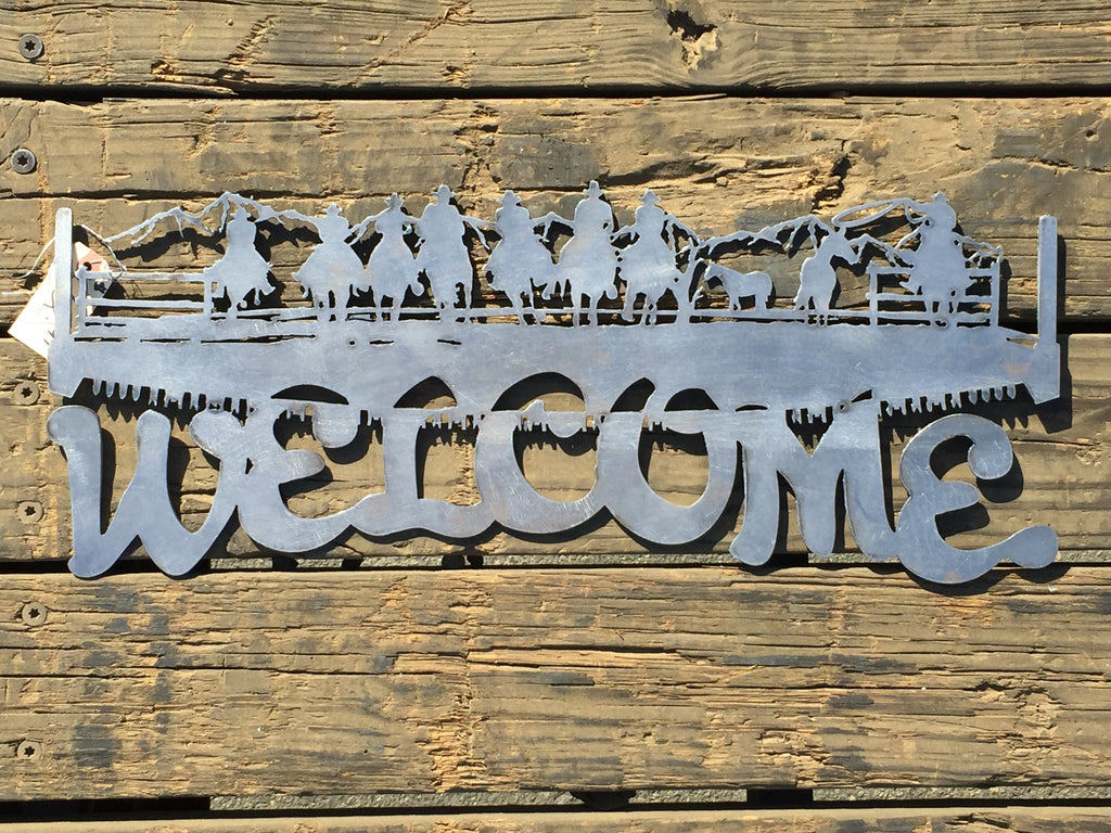 Welcome Cowboys - Laser Art