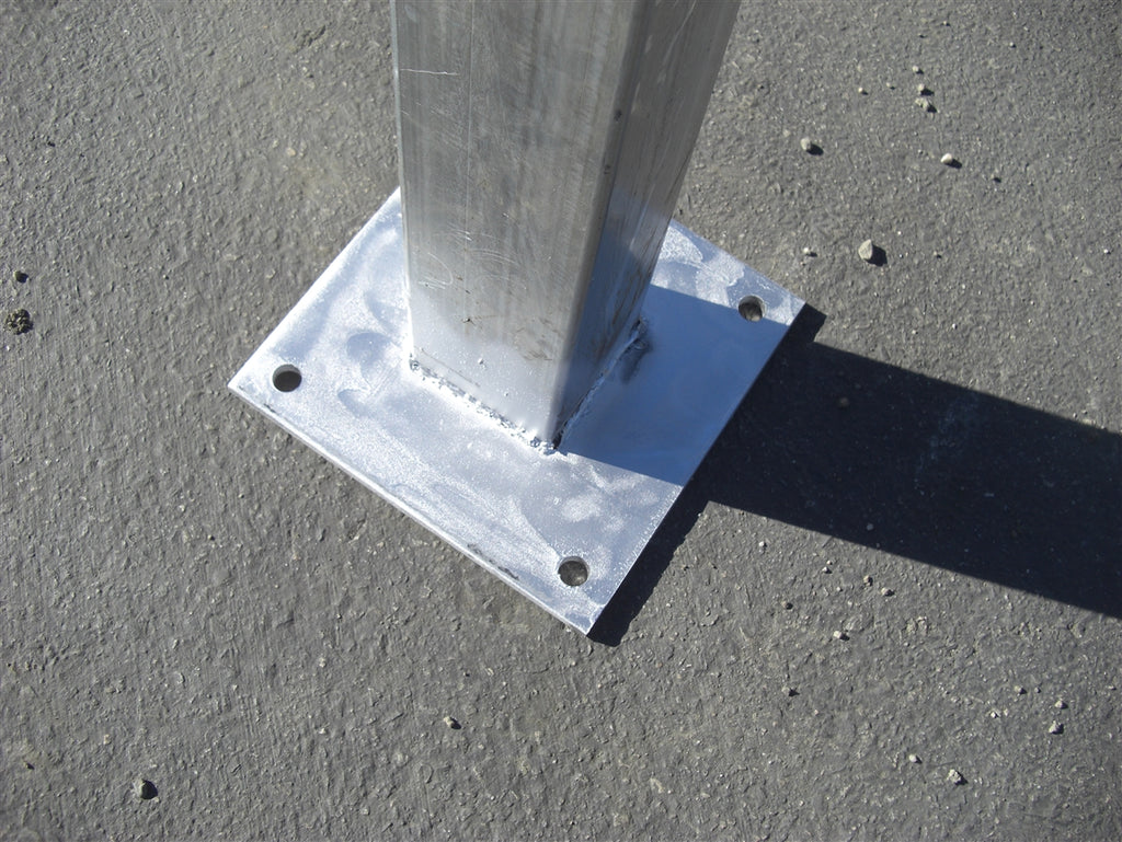 12'H 4"x4" Post with 10"x10" Base Plate