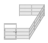 12'W x 24'D Welded Wire Corral 4-Rail 1-7/8 Add-On