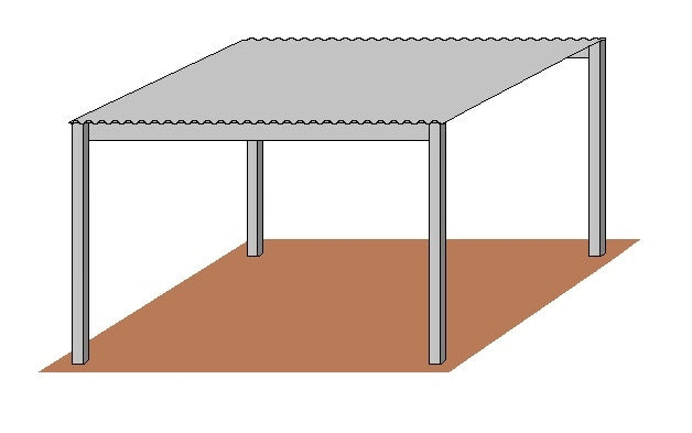 12'D x 12'W Free Standing Shelter