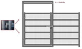 12'W x 6'H Corral Gate Welded Wire Panel 6-Rail 1-7/8